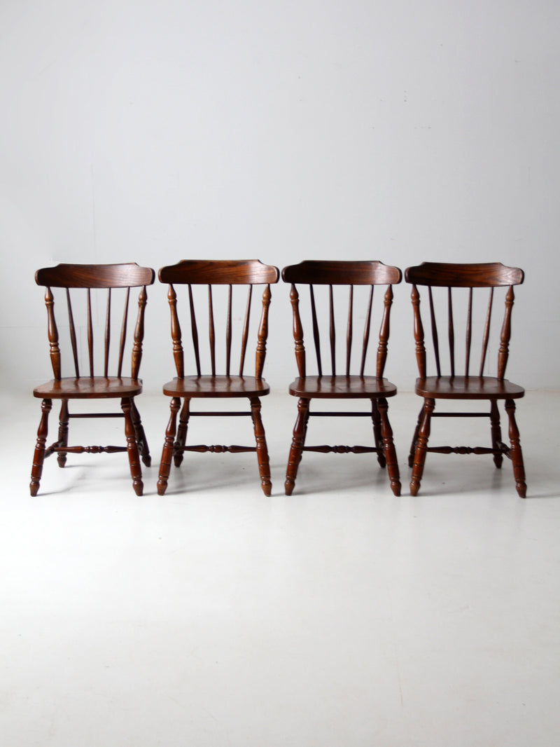 vintage oak dining chairs set of 4