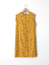 vintage 60s paisley print dress