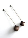 antique copper liquor ladles