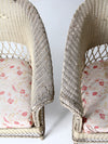 antique wicker chair and rocker