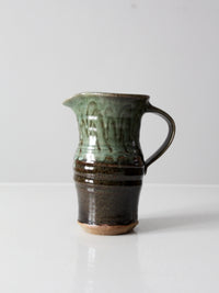 vintage studio pottery pitcher