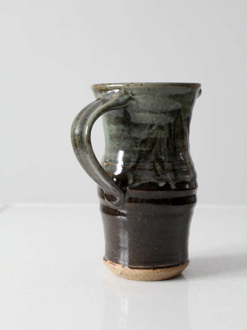 vintage studio pottery pitcher