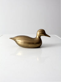 mid century brass duck