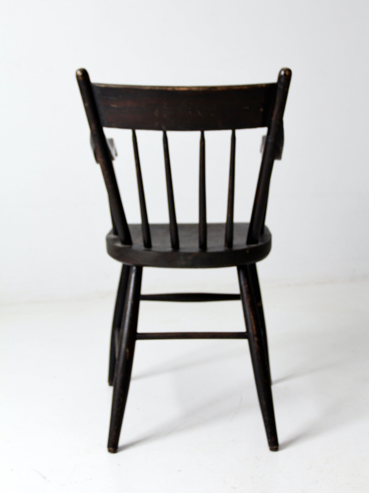 antique stencil back arm chair