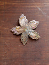 vintage Taxco silver and shell brooch