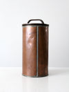 WWII era naval distress signals copper canister