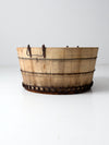 antique wooden barrel tub