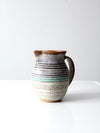 vintage studio pottery pitcher