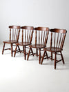 vintage oak dining chairs set of 4