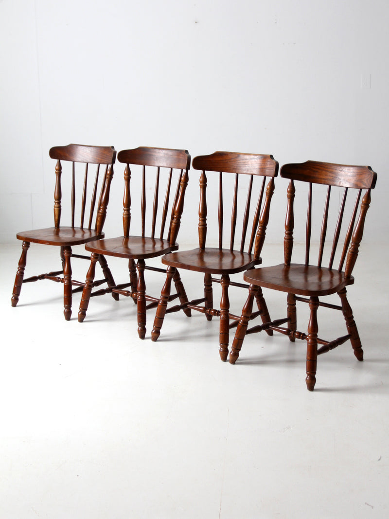 vintage oak dining chairs set of 4