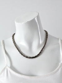 vintage rope chain necklace