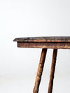 antique claw foot side table