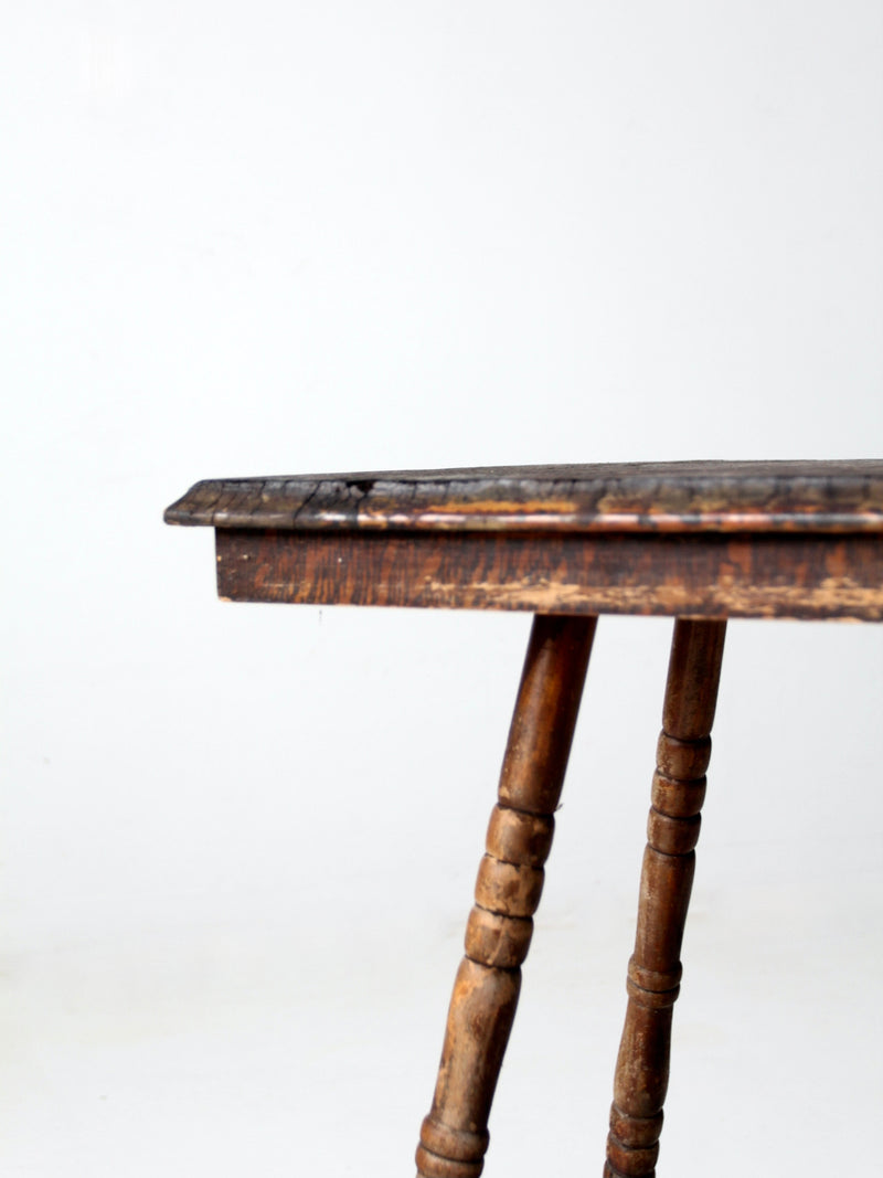 antique claw foot side table