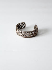vintage sterling silver cuff by Barse
