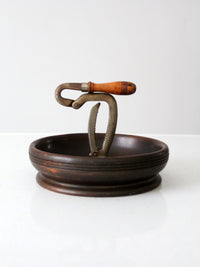 antique nut cracker bowl