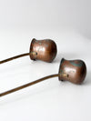 antique copper liquor ladles