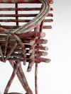 antique Adirondack twig table plant stand