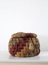 vintage coiled rope basket