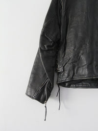vintage 70s leather motorcycle jacket
