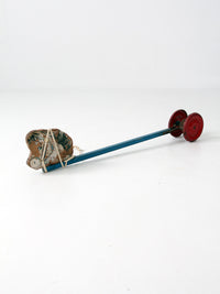 vintage N.N. Hill Brass Company children's pull toy