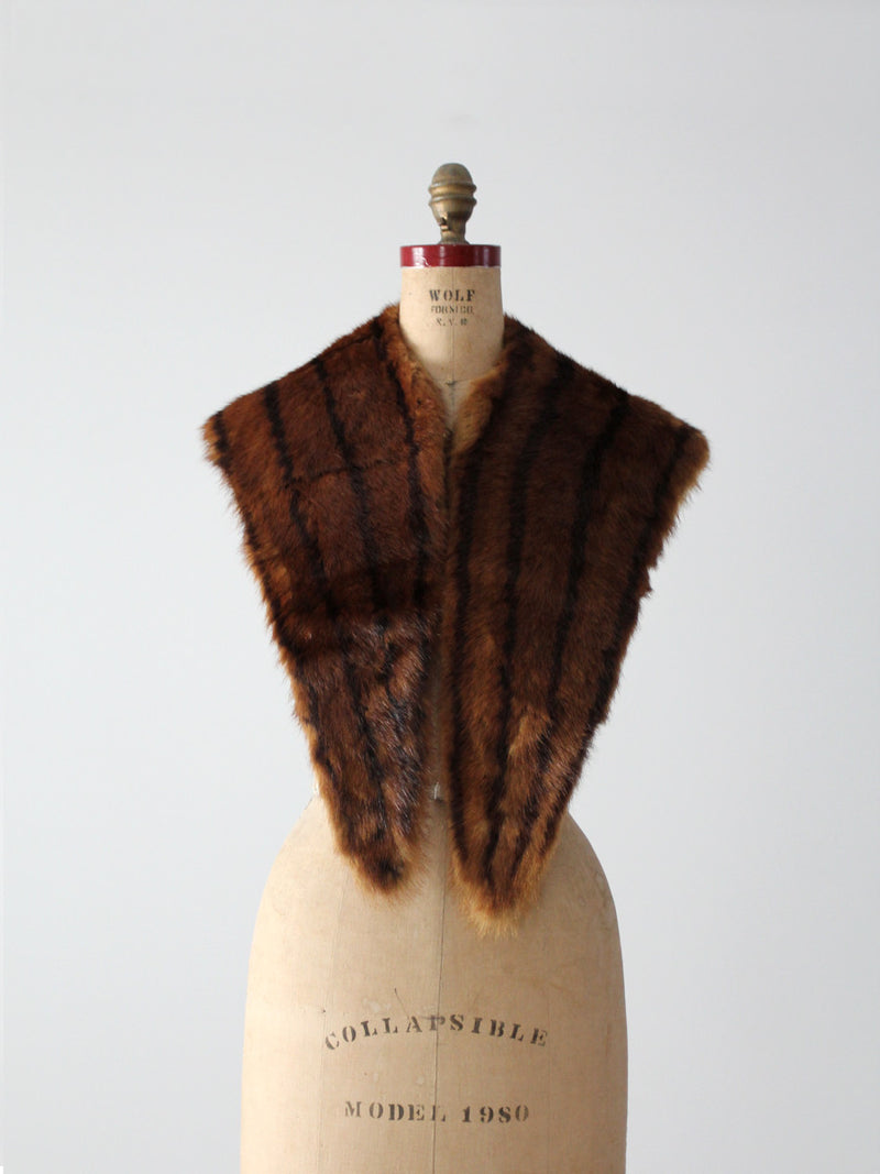 vintage 50s mink fur stole 86 Vintage