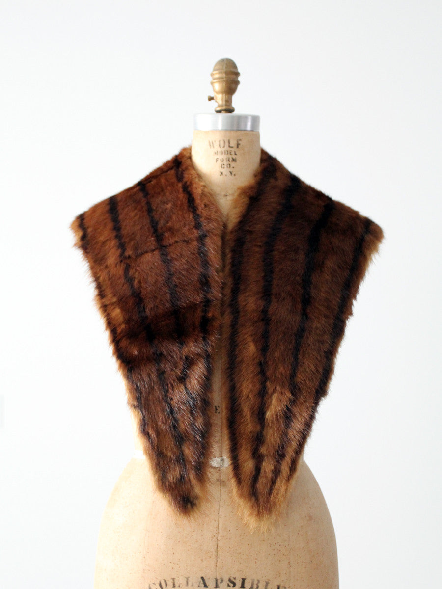 vintage 50s mink fur stole