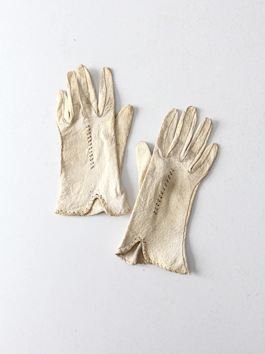 1920s leather gloves