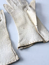 1920s white leather gloves