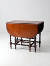 vintage gate leg drop leaf table