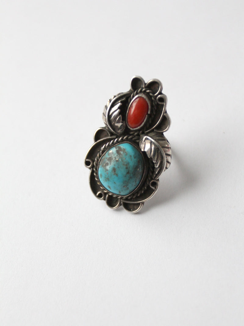 vintage 70s turquoise ring