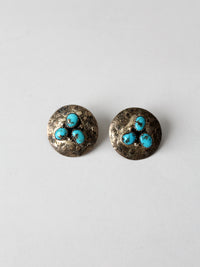 vintage sterling silver and turquoise earrings
