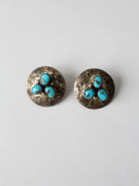 vintage sterling silver and turquoise earrings