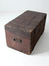 antique wooden trunk