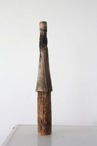 antique wood electric peg post