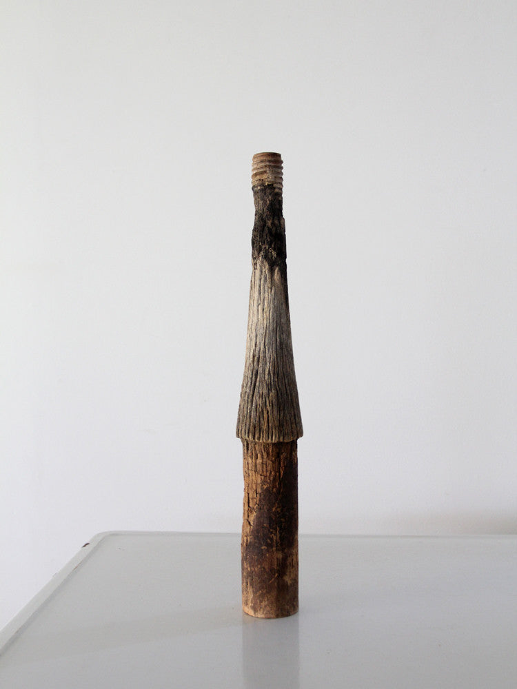 antique wood electric peg post