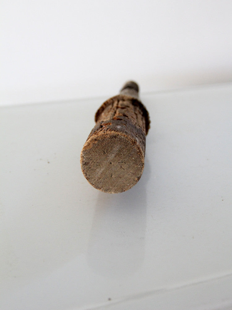 antique wood electric peg post
