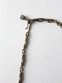 vintage 60s rhinestone necklace