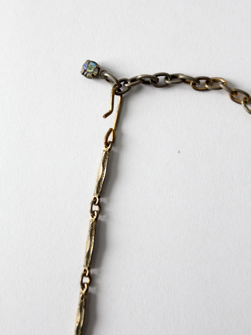 vintage 60s rhinestone necklace