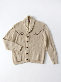 vintage 70s men's cardigan sweater