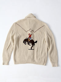 vintage 70s men's cardigan sweater