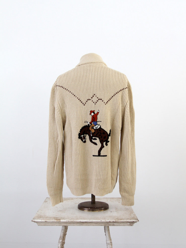 vintage 70s western cardigan