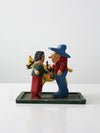 vintage folk art cowboy scene