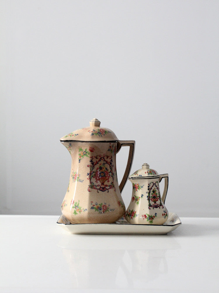 vintage Japanese porcelain tea set