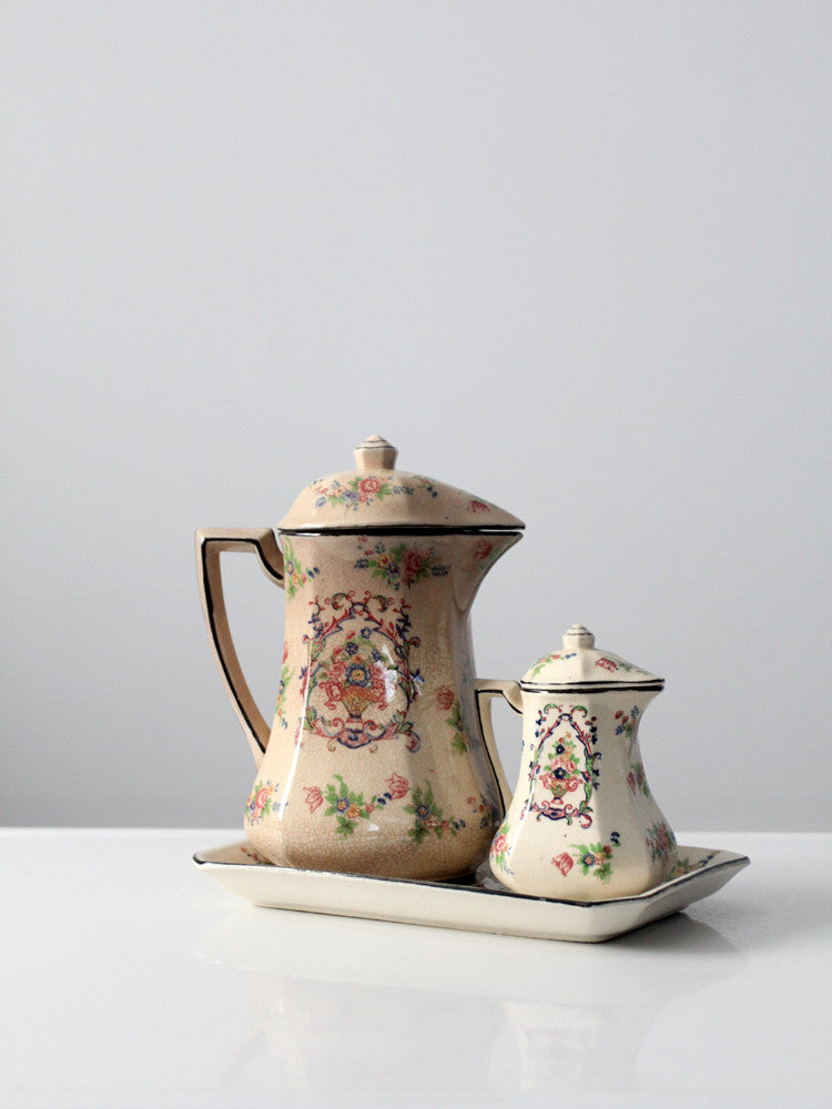 vintage Japanese porcelain tea set