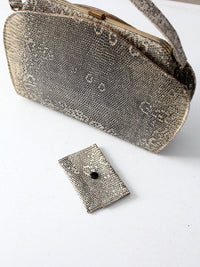 vintage lizard skin bag