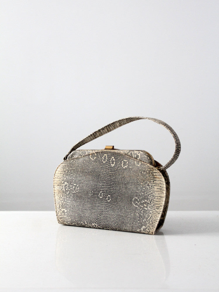 vintage lizard skin bag