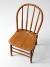 antique primitive spindle back chair