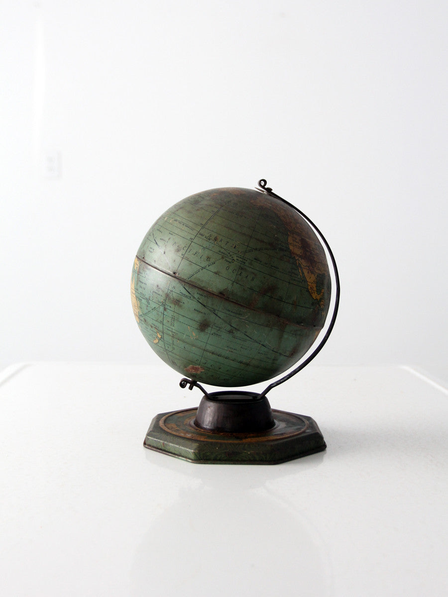 vintage 1930s J. Chein tin globe