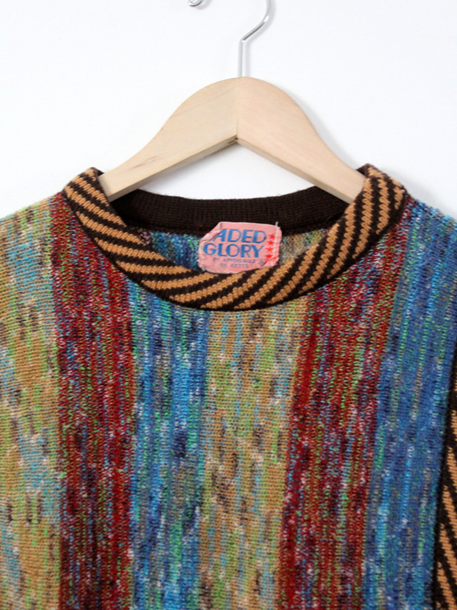 vintage 70s knit tunic by Faded Glory
