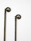 antique drapery hanger pair